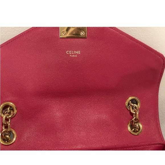 Celine C Calfskin Quilted Medium Bag In Pink. Gently Used. - Picture 5 of 15